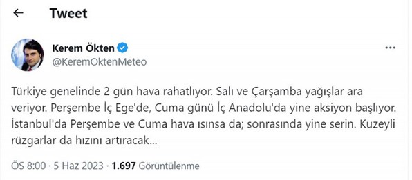 Uzman isim iyi ve kötü haberi aynı anda verdi! Yağışlar o günlerde Türkiye’yi terk edecek, döndüğünde iki bölgeyi fena vuracak - Resim : 1