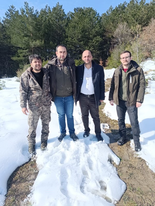 Kışın sert geçtiği Kastamonu'da bir araya gelen ekiplerden yaban hayatına destek! Soluğu karla kaplı bölgede aldılar - Resim: 1