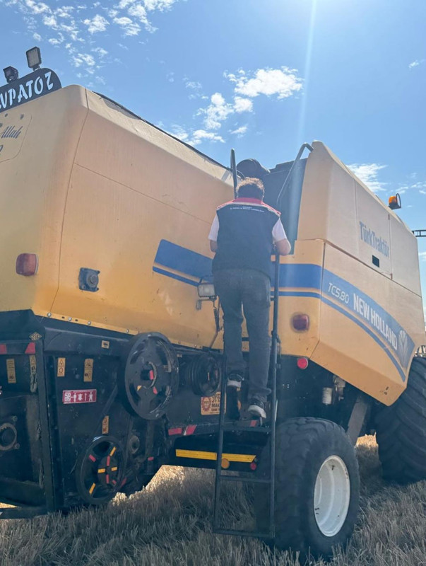 Bayburt’un Aydıntepe ilçesinde hasat sezonu başladı, biçerdöverler denetlendi - Resim: 2