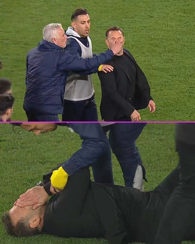 Dünya konuştu, sosyal medyada gündem oldu! Mourinho’nun Okan Buruk’un burnunu sıkması ses getirdi! “Çılgın bir an, kontrolünü kaybetti” - Resim: 5