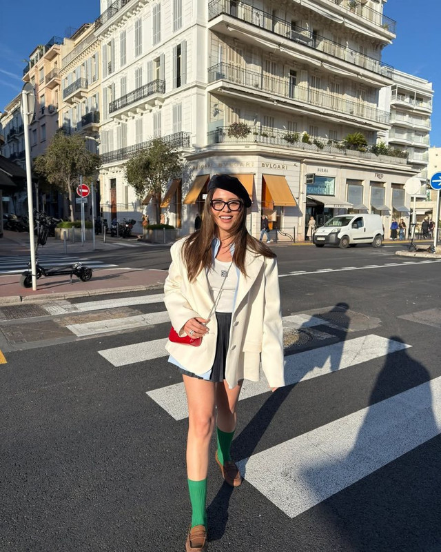 Kızılcık Şerbeti'nin Doğa'sı Sıla Türoğlu'nun Cannes çıkarması! Kombini sosyal medyayı salladı - Resim: 5