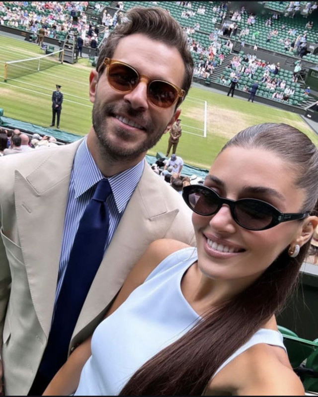 Hakan Sabancı'dan romantik paylaşım! Hande Erçel'e olan aşkını gözler önüne serdi! "Manzaram sensin" - Resim: 1
