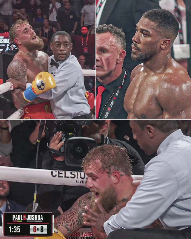 Nefes kesen maç hastanede bitti! Anthony Joshua - Jake Paul maçında kazanan belli oldu - Resim: 9