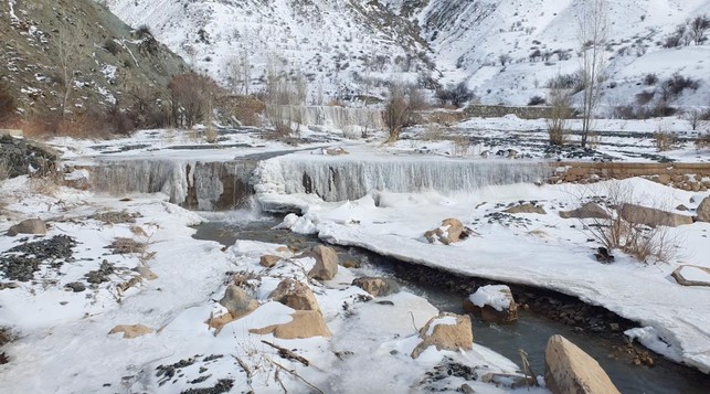 Pamukkale değil, Erzincan! Sibirya soğuklarının etkili olduğu Erzincan'da termometreler -25 dereceyi gösterince son hali şaşırttı - Resim : 2