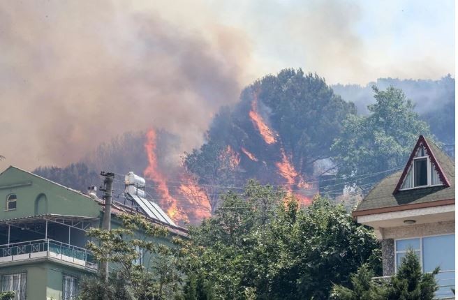 Antalya, Sakarya, İzmir, Bursa ve Kahramanmaraş'ta yangın! Rüzgarın etkisiyle yayıldı! - Resim : 4