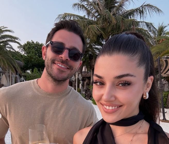 Hande Erçel ve Hakan Sabancı'dan romantik kare! Siyah kombini büyük beğeni topladı - Resim: 6