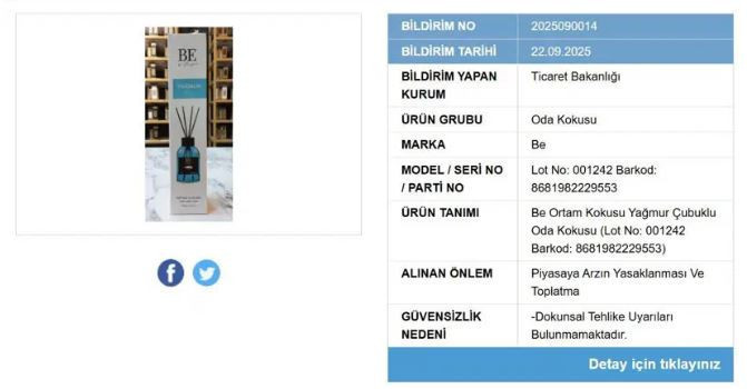 Ticaret Bakanlığı duyurdu! 3 ürünün satışı yasaklandı: Raflardan toplatılıyor! - Resim : 1