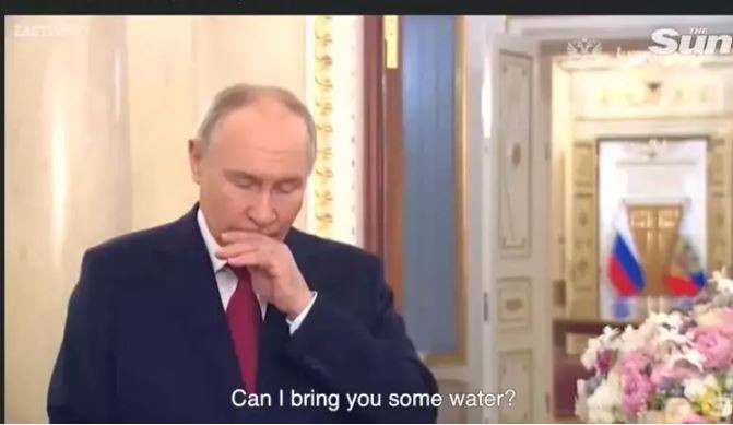 Putin'in öksürük krizi gündem oldu! tv100 yayınında Mesut Yar o anlara kayıtsız kalamadı: Geçmiş olsun! - Resim : 1