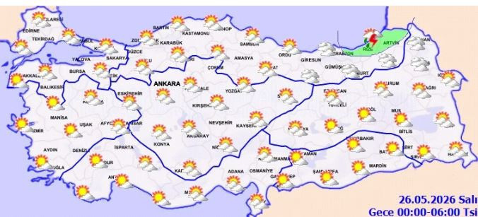 Türkiye'de pazartesi gecesi tamamen çıkış yapıyor! Salı böyle olacak - Resim : 1