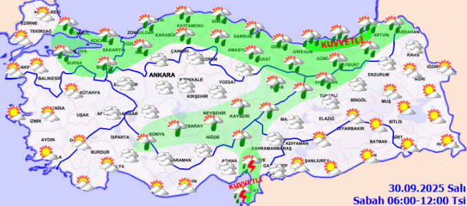 Hava sıcaklığı düşüyor: O bölge için kuvvetli sağanak uyarısı! - Resim: 1