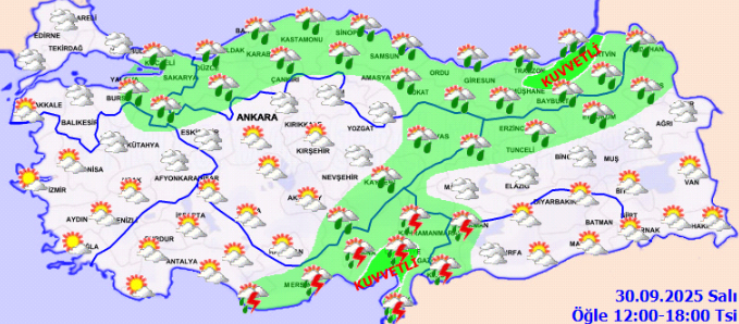 Hava sıcaklığı düşüyor: O bölge için kuvvetli sağanak uyarısı! - Resim: 2