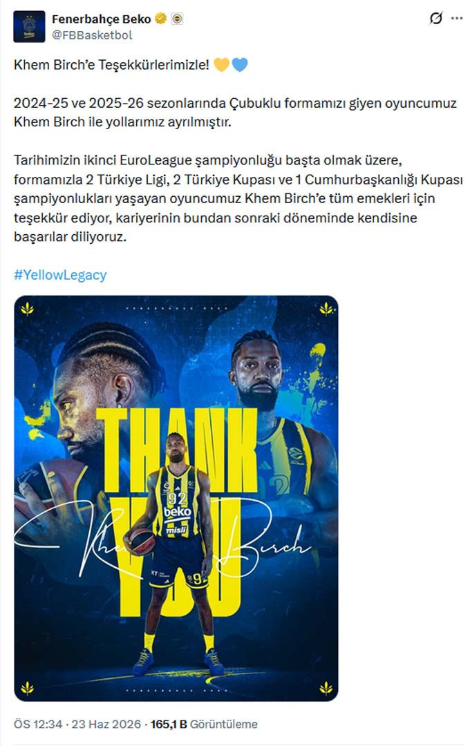 Yaprak dökümü başladı! Fenerbahçe Beko iki ayrılığı resmen duyurdu - Resim : 2