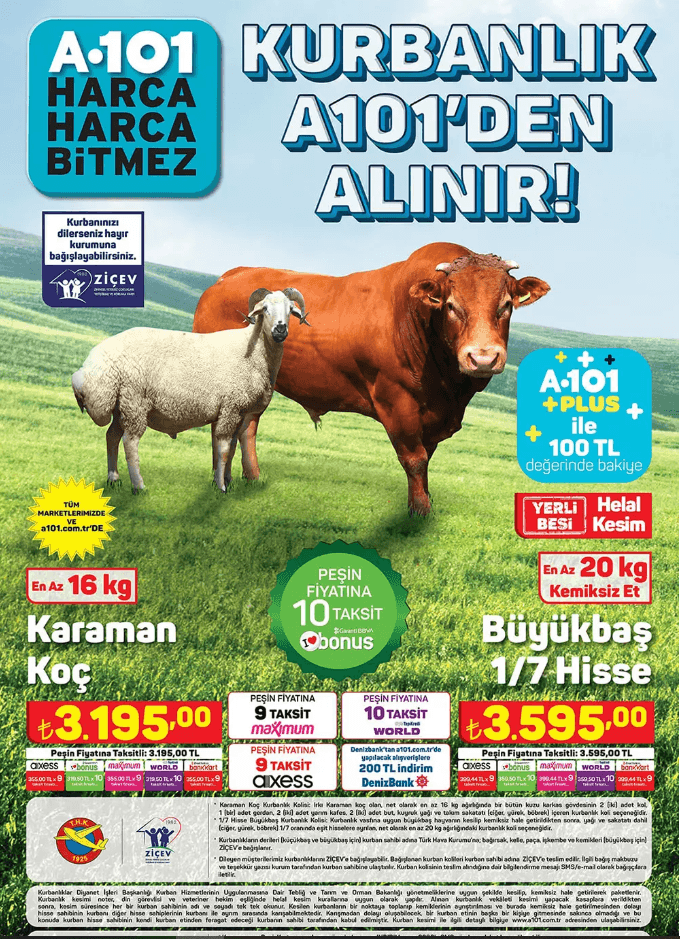 A101 30 Haziran kataloğuna kurbanlık geldi! A101'de kurbanlık, fiber tekne, elektrikli motosiklet ve daha fazlası var! - Resim: 2