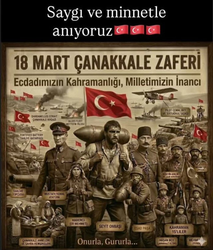 Ünlü isimlerden 18 Mart Çanakkale Zaferi paylaşımları - Resim: 5