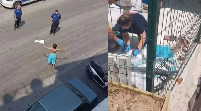Denizli'de korkunç olay! Yarı çıplak sokağa çıkan kadın evine dönüp 3'üncü kattan atladı! O anlar kamerada - Resim : 2