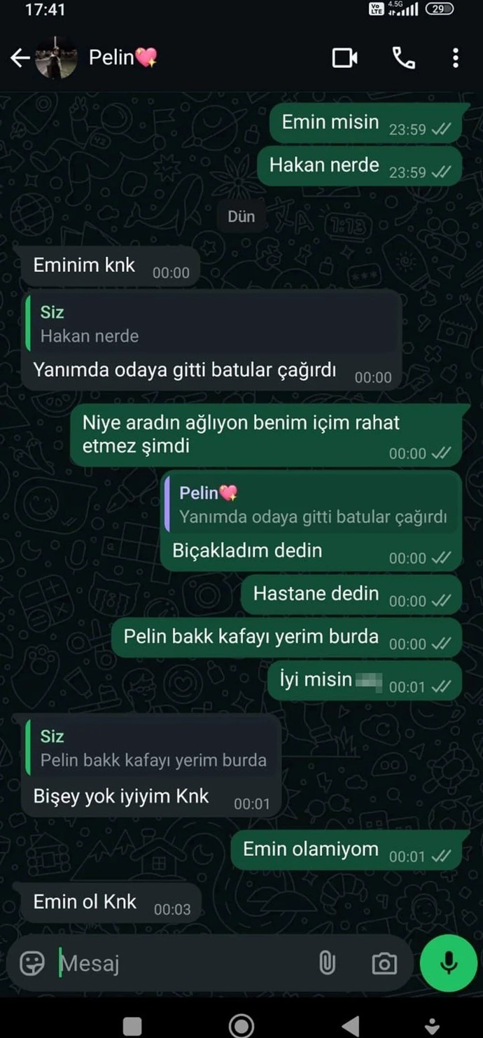 Öğrenci evinde dehşet! Erkek arkadaşını kalbinden bıçakladı! Arkadaşıyla mesajlaştı - Resim : 3