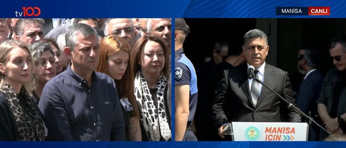 Manisa Büyükşehir Belediye Başkan Ferdi Zeyrek son yolculuğuna uğurlandı! Özgür Özel gözyaşlarıyla veda etti - Resim : 8
