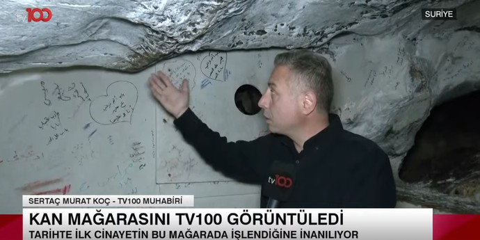 Tarihte ilk cinayetin işlendiği Kan Mağarasını tv100 görüntüledi: İşte Kasiyon Dağı'nda bulunan o mağara! - Resim : 1