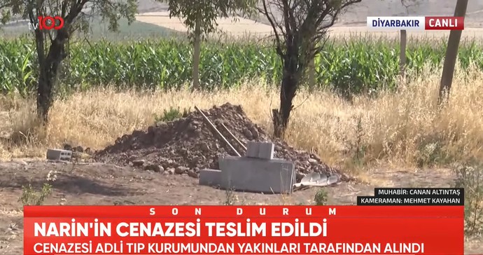 Narin'e acı veda! Narin'in cenazesi komşu köyden kaldırıldı! Kendi köyünde toprağa verildi - Resim : 1