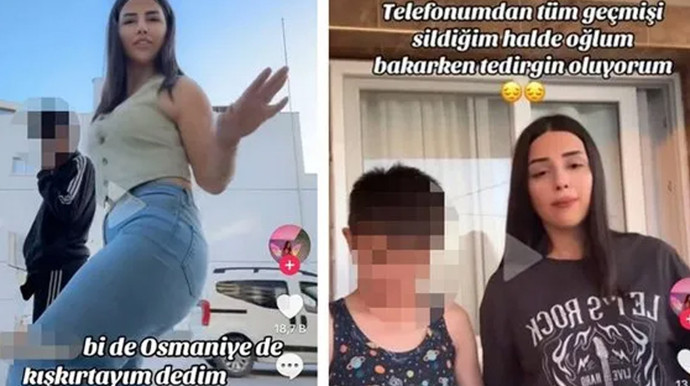 Tepki çeken görüntüler! TikTok'ta etkileşim uğruna bunu da yaptı! - Resim : 2