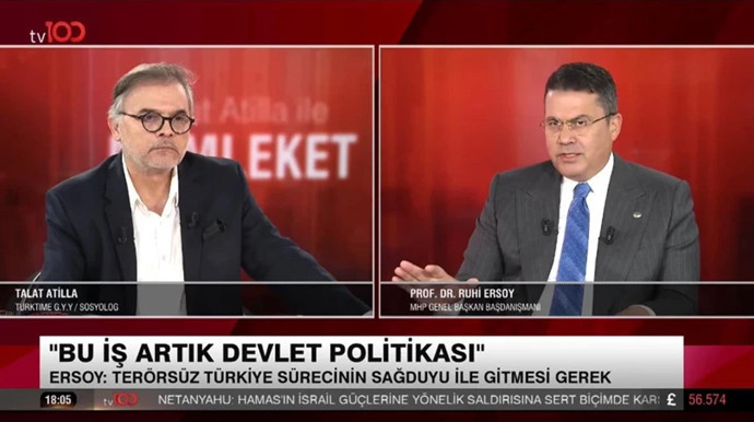 MHP Genel Başkan Başdanışmanı Prof. Dr. Ruhi Ersoy'dan tv100'e özel açıklamalar: Bu iş artık devlet politikası noktasında - Resim : 2
