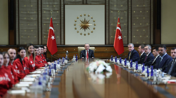 Cumhurbaşkanı Erdoğan madalya kazanan sporcuları kabul etti - Resim : 2