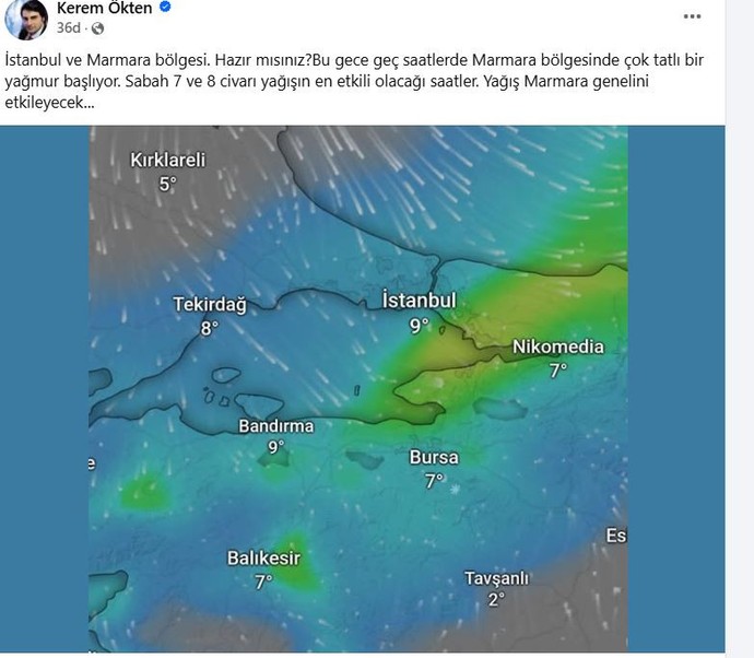 Türkiye'ye pazar gecesi giriş yapacak. Pazartesi sabah böyle olacak - Resim : 1