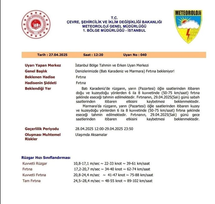 İstanbul'da fırtına alarmı! Valilik saat verdi! 55 kilogram altındakiler dikkatli olsun - Resim : 5