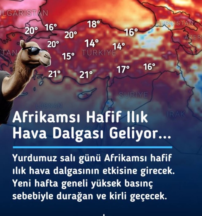 Türkiye'de salı gecesi resmen başlıyor. Afrika'ya dikkat - Resim : 1