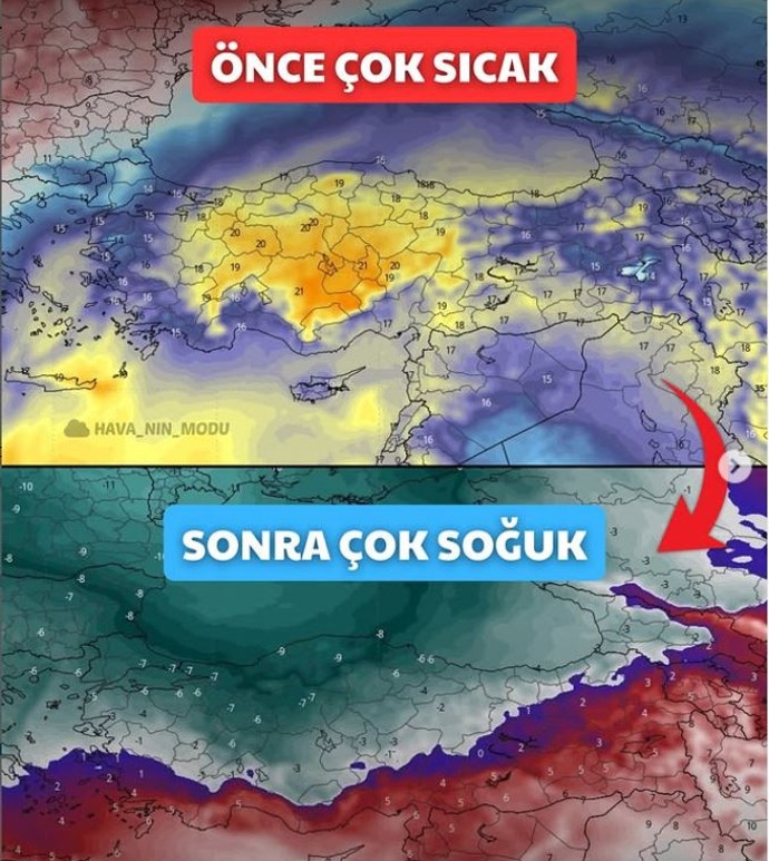 Marmara'ya 3-4 gün içerisinde giriş yapacak... Artık bu uyarı son uyarı... Yüzde 83.89.96 tarih de kesinleşti. İstanbul bile aniden 30 düşecek - Resim : 1