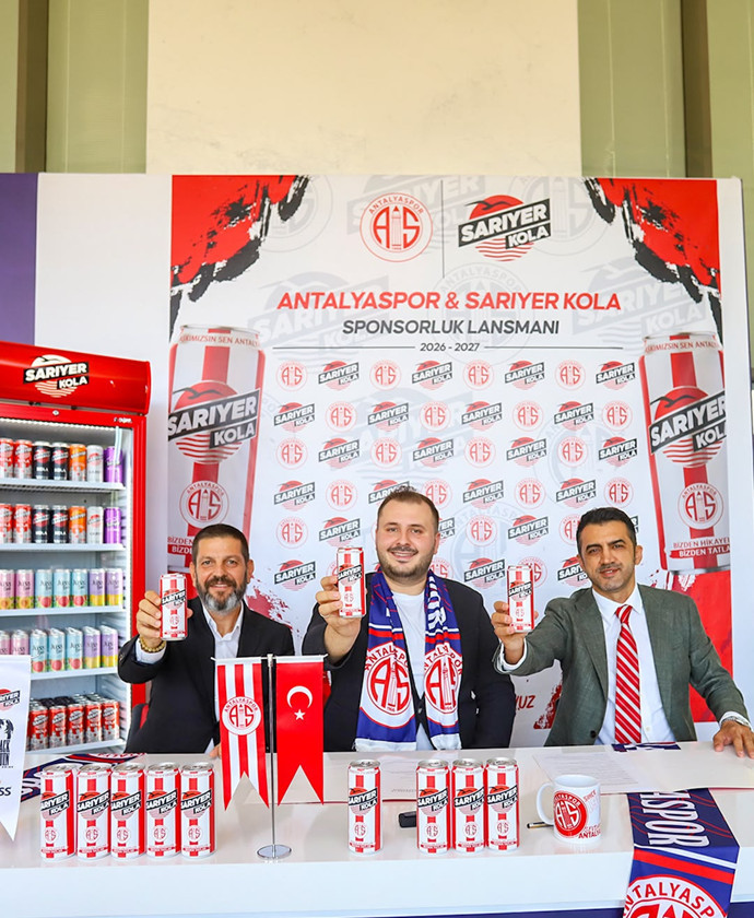 Sarıyer Kola, Antalyaspor’un resmî içecek sponsoru oldu! Özel koleksiyon satışa çıkacak - Resim : 1