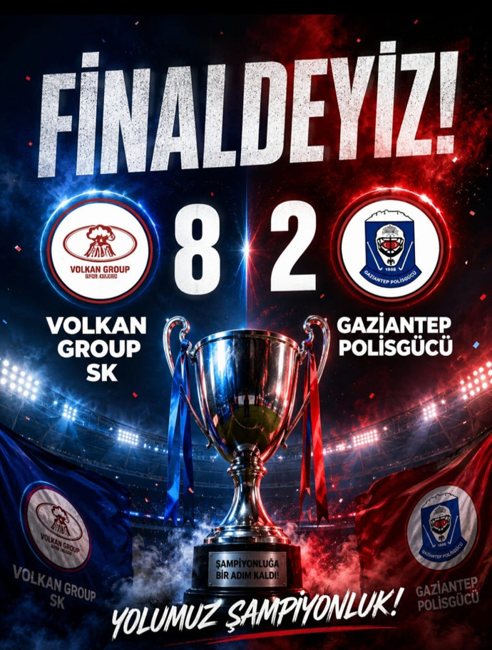 Volkan Group Erkek Hokey Takımı finalde! Gaziantep Polisg&uuml;c&uuml;&rsquo;n&uuml; 8-2 mağlup ettiler - Resim : 1