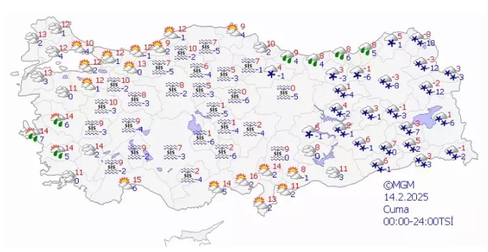 İstanbul'da kar yağacak mı? Meteoroloji'den 20 il için sarı kodlu alarm! - Resim: 1