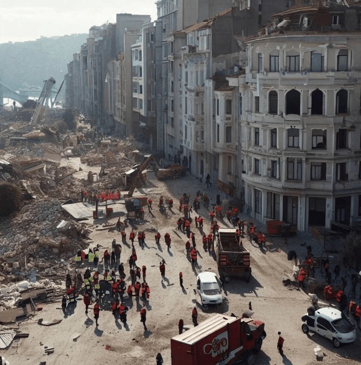 İstanbul'da deprem için en tehlikeli Zeytinburnu, Küçükçekmece, Bakırköy, Bahçelievler, Avcılar ve Bağcılar... Depremden sonra İstanbul böyle olacak. Bakması bile korkunç - Resim: 4