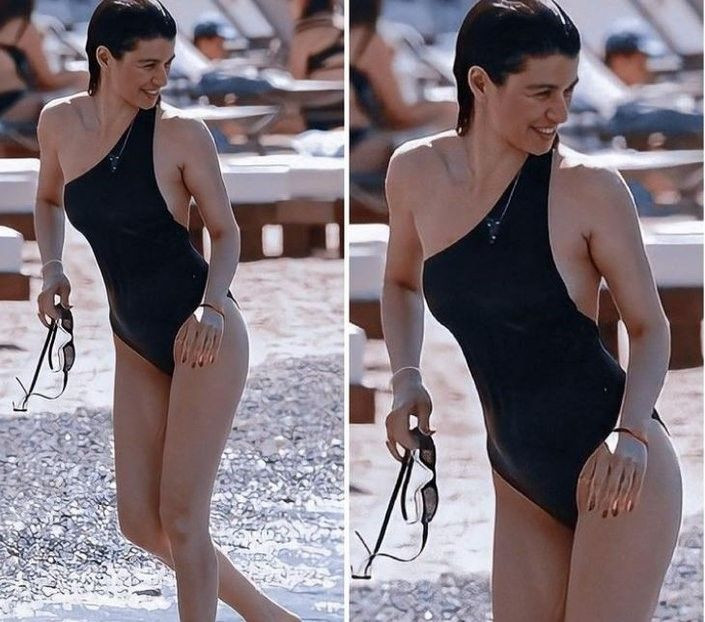 Beren Saat siyah mayosu ile yaktı geçti! - Resim: 3