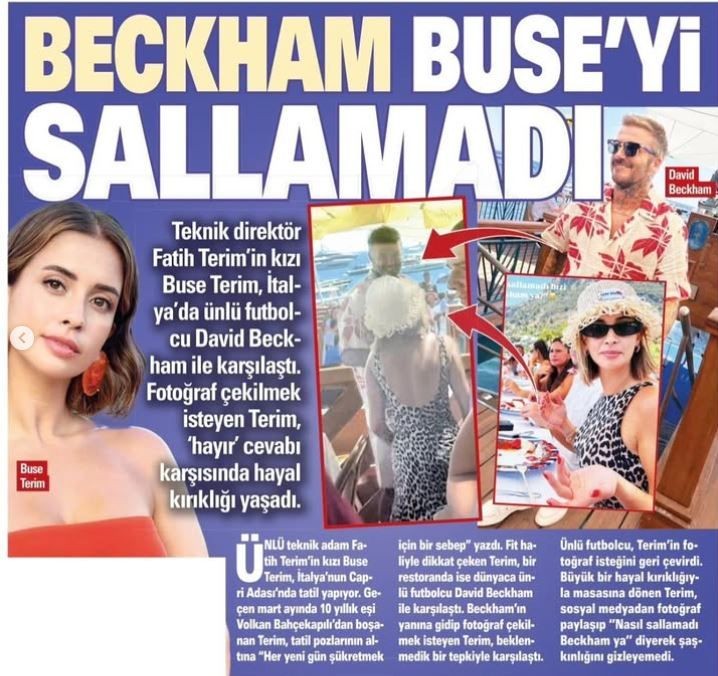 Fatih Terim'in kızı Buse Terim hayalini gerçekleştirdi! Geçtiğimiz yaz reddedilmişti, bu kez David Beckham'la bir araya geldi - Resim: 3