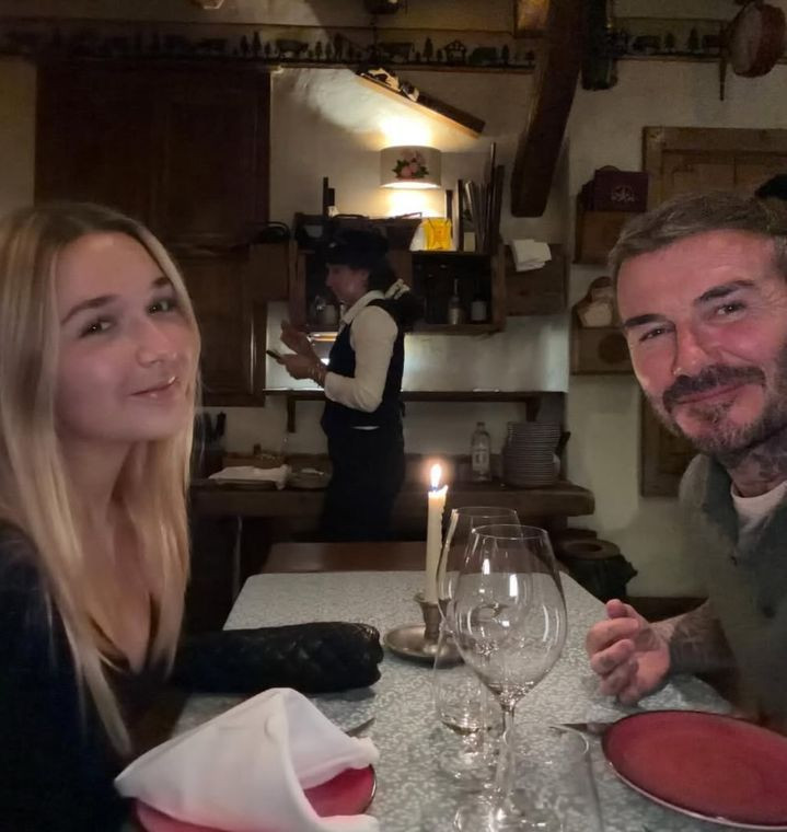David Beckham ve kızı Harper kayak tatilinden paylaştı! - Resim: 2