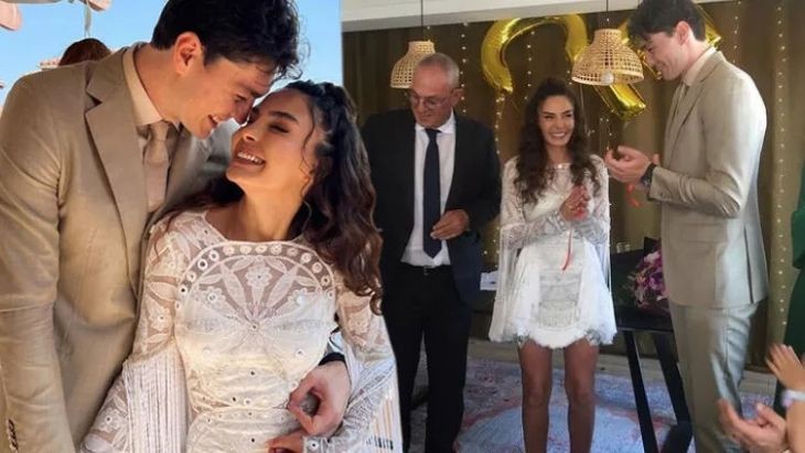 Cedi Osman ve Ebru Şahin'in düğününde Acun Ilıcalı nikahı kıydı! Herkesi kahkahaya boğdu - Resim: 3