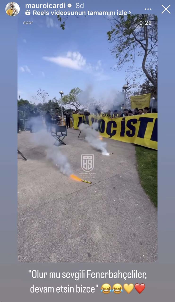 Galatasaraylı Icardi'den Fenerbahçelileri kızdıracak Ali Koç paylaşımı! Taraftarlara seslendi - Resim : 1