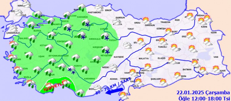 Meteoroloji'den uyarı geldi: Kar yağışı ve sağanak geliyor! - Resim: 1