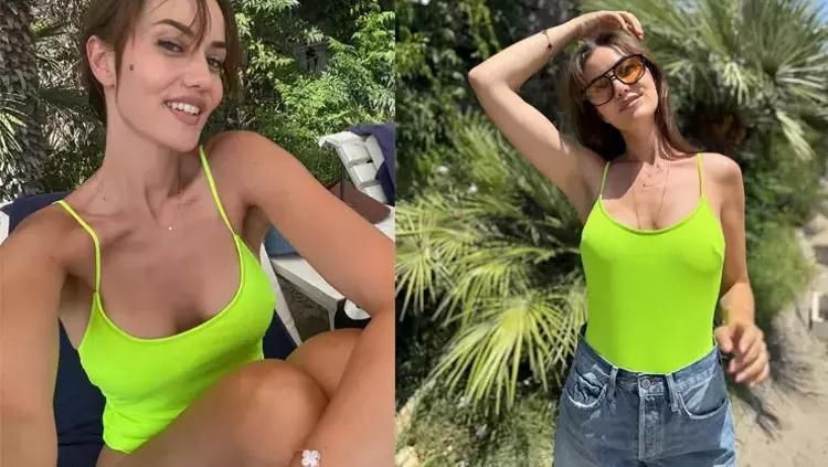 Fahriye Evcen tatilde! Mayolu paylaşımına beğeni yağdı - Resim: 3