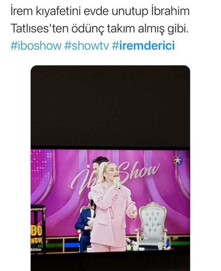 İbo Show'a katılan İrem Derici'nin pembe kombini sosyal medyanın diline düştü! - Resim : 3