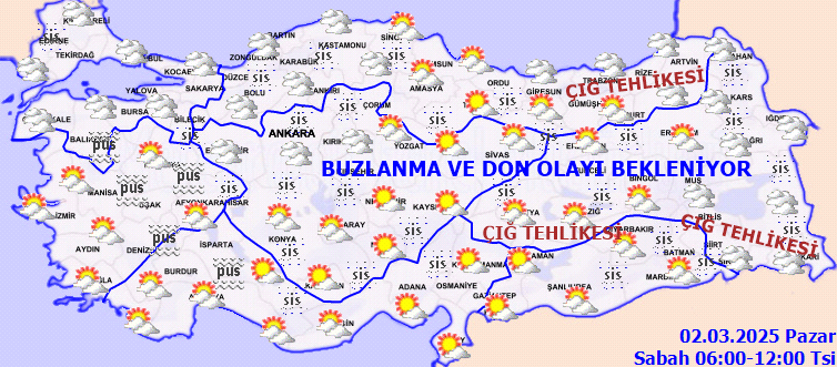 Meteoroloji'den kritik uyarı: Akşam saatlerine dikkat! İşte 2 Mart 2025 (Pazar) il il hava durumu tahminleri - Resim: 1