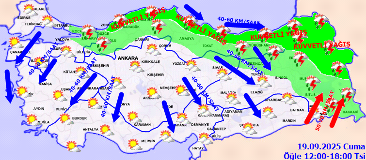 Meteoroloji'den 21 il için sarı kodlu uyarı: Dikkatli olun! - Resim: 2