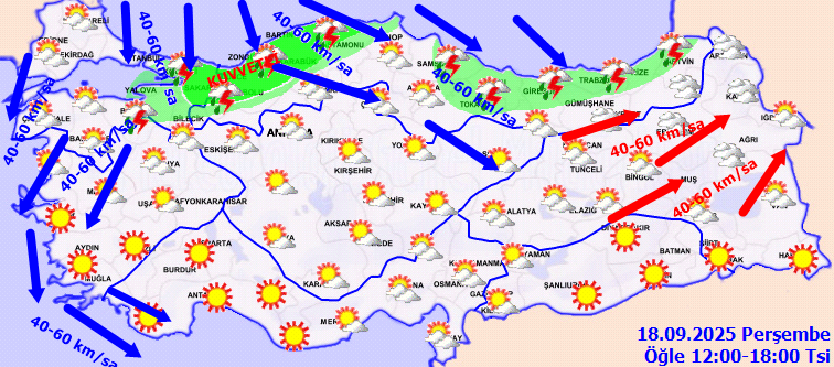 Meteoroloji alarm verdi: Kuvvetli yağış ve fırtınaya dikkat! O bölgelere kar geliyor - Resim: 2