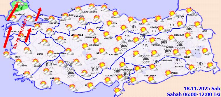 Meteoroloji'den fırtına uyarısı: Hızı 70 km'yi bulacak! Hazırlıklı olun - Resim: 2