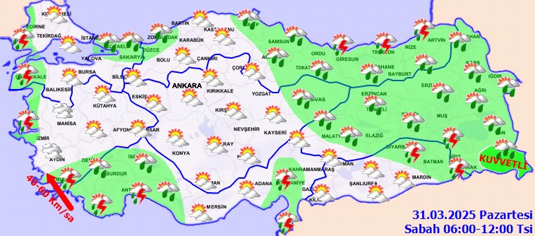 Meteoroloji'den kritik uyarı: Türkiye kuvvetli sağanak yağmurun etkili altında! Özellikle 5 il dikkat - Resim: 1