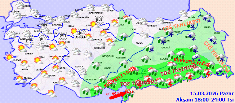19 il için sarı kodlu uyarı! O bölgelere sağanak, kar, fırtına geliyor: Dikkatli olun! - Resim: 3
