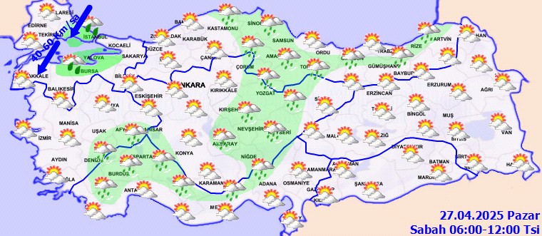 Meteoroloji'den çok sayıda il için uyarı: Kuvvetli sağanak yağışa dikkat! - Resim: 1