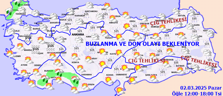 Meteoroloji'den kritik uyarı: Akşam saatlerine dikkat! İşte 2 Mart 2025 (Pazar) il il hava durumu tahminleri - Resim: 2